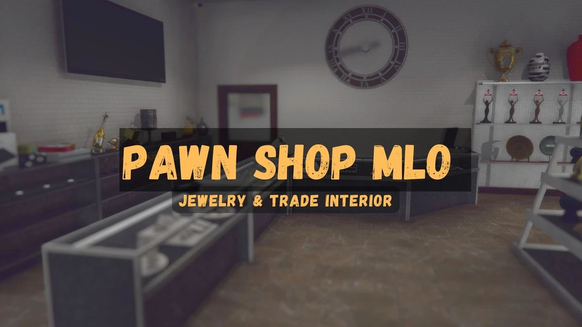 Pawn Shop MLO FiveM | Jewelry & Trade Interior